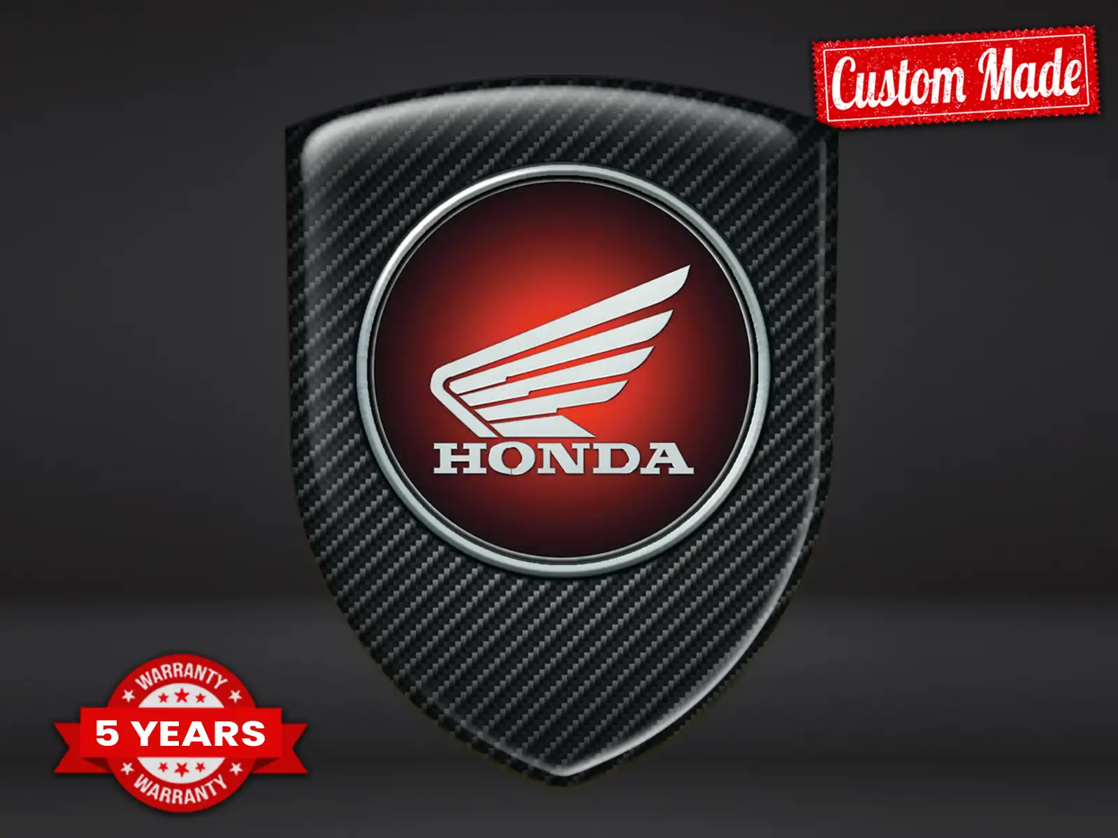 Honda Badges Bombés Durable Max Stylé Pro Performance